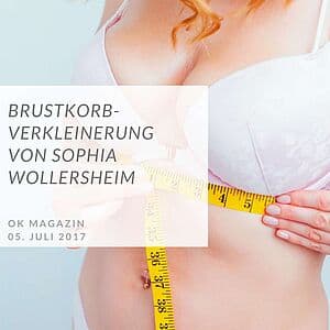 Porträt von Sophia Wollersheim nach ihrer Brustkorb-OP