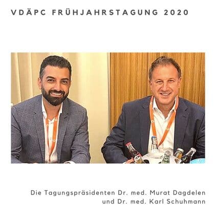 Dr. Karl Schuhmann und Dr. Murat Dagdelen nach der Frühjahrstagung 2020