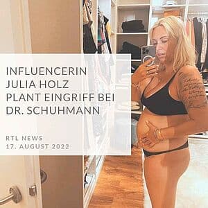 Influencerin Julia Holz bei Dr. Schuhmann