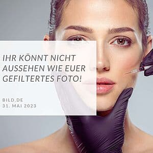 Titelmotiv des Artikels: Ihr könnt nicht aussehen wie euer gefiltertes Foto