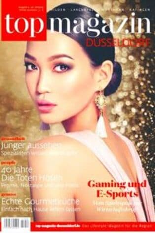 Titelstory zur Gesichtsverjüngung im TOP Magazin Düsseldorf Winter 2021/2022